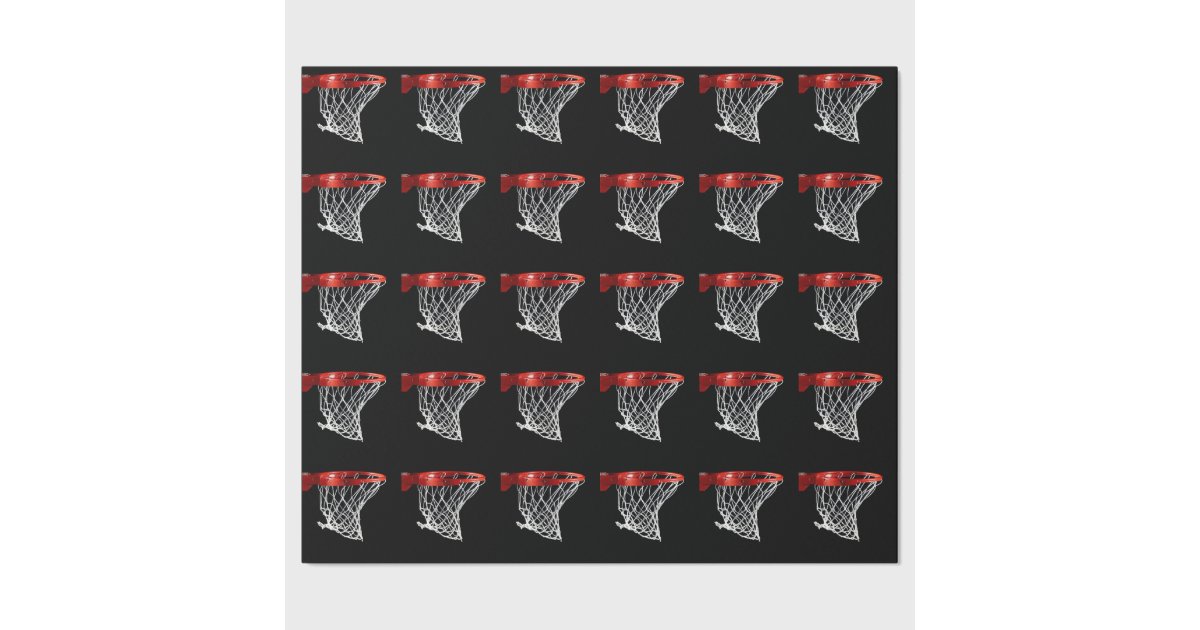 basketball sports wrapping paper Zazzle