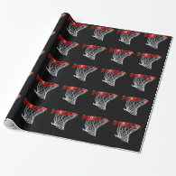 basketball sports wrapping paper