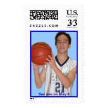 Basketball stamp, See you on May 6 by PaulaSchwartz Basketball stamp, See you on May 6