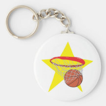 Basketball star!  Customizable: Keychain