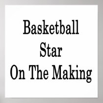 Basketball Star On The Making Print