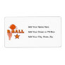 Basketball Star T-shirts and Gifts Shipping Labels