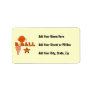 Basketball Star T-shirts and Gifts Personalized Address Labels