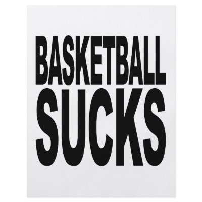 Basketball Sucks Flyer by MyShirtSucks