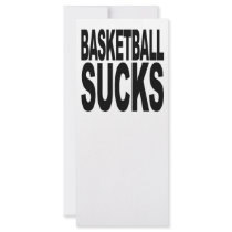 Basketball Sucks rack cards by MyShirtSucks Basketball Sucks rack cards