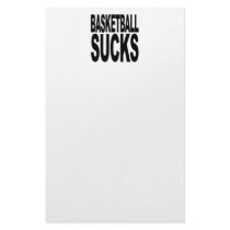 Basketball Sucks stationery by MyShirtSucks Basketball Sucks stationery