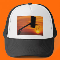 BASKETBALL SUNSET hats