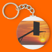 BASKETBALL SUNSET keychains