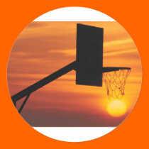 BASKETBALL SUNSET stickers