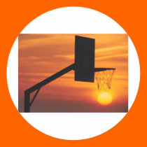BASKETBALL SUNSET stickers