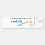 Basketball Swish Bumper Sticker