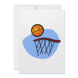 Basketball swoosh personalized invites