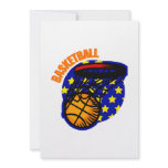 Basketball Swoosh Logo Personalized Invite