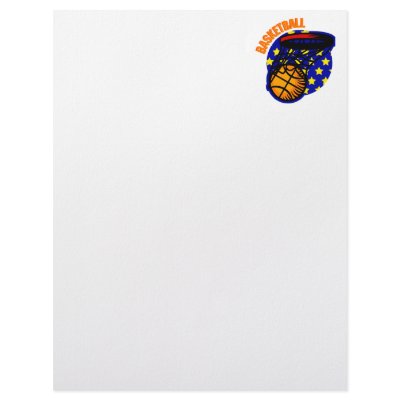 Basketball Swoosh Logo Letterhead Template by justsports
