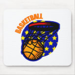 Basketball Swoosh Logo Mouse Pads