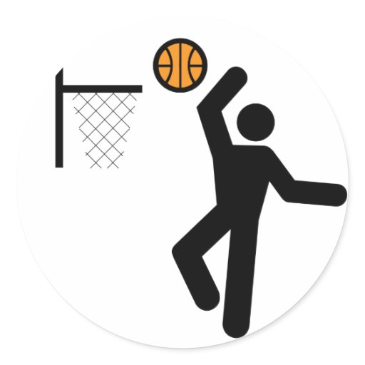 Basketball Symbol Sticker Zazzle