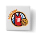 Basketball Team Buttons