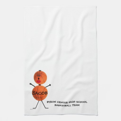 Basketball Team Player Hand Towels Zazzle