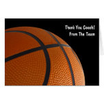 Basketball Thank Your Team Cards