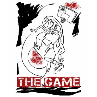 Basketball The Game Inks Black White Red shirt