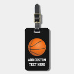 Basketball Theme luggage tags