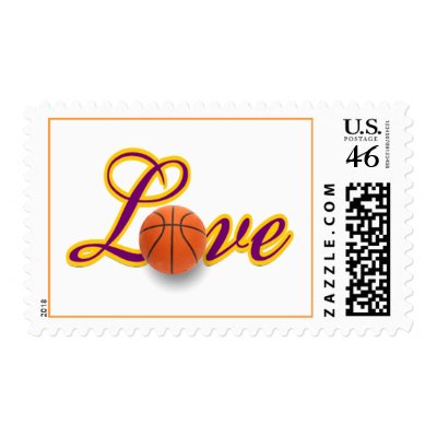 Basketball Theme Weddings Sports Theme Weddings Postage Stamps by TDSwhite