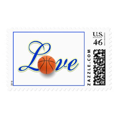 Basketball Themed Weddings Sports Themed Weddings Postage Stamp by TDSwhite
