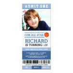 Basketball Ticket Birthday Invites
