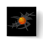 Basketball Tribal Button