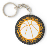 basketball. tribal. keychain