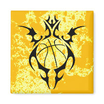 basketball. tribal. magnets by asyrum basketball. tribal. magnets