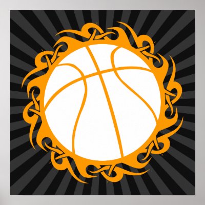 basketball : tribalz poster by asyrum