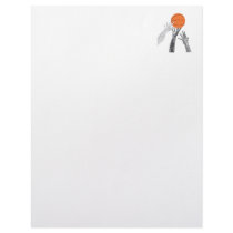 basketball up for grabs vector design letterhead design