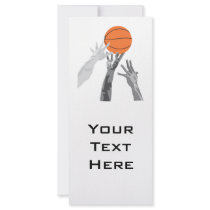 basketball up for grabs vector design rack cards
