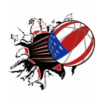 BASKETBALL USA FLAG PATRIOTIC t-shirts