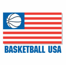 basketball usa flag acrylic cut outs