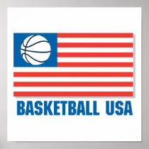 basketball usa flag print