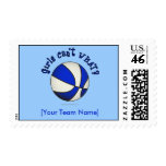 Basketball - White/Blue Stamp