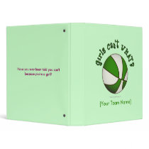 Basketball - White/Green binders