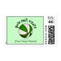 Basketball - White/Green stamps