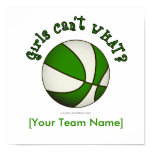 Basketball - White/Green Posters