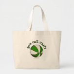 Basketball - White/Green Tote Bag
