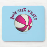 Basketball - White/Pink Mousepad