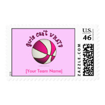Basketball - White/Pink stamps