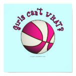Basketball - White/Pink Poster