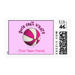Basketball - White/Pink Stamp