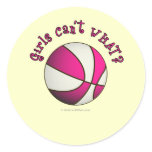 Basketball - White/Pink Sticker