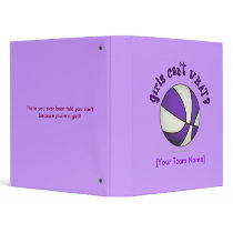 Basketball - White/Purple binders