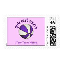 Basketball - White/Purple stamps