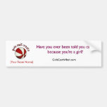 Basketball - White/Red Bumper Sticker